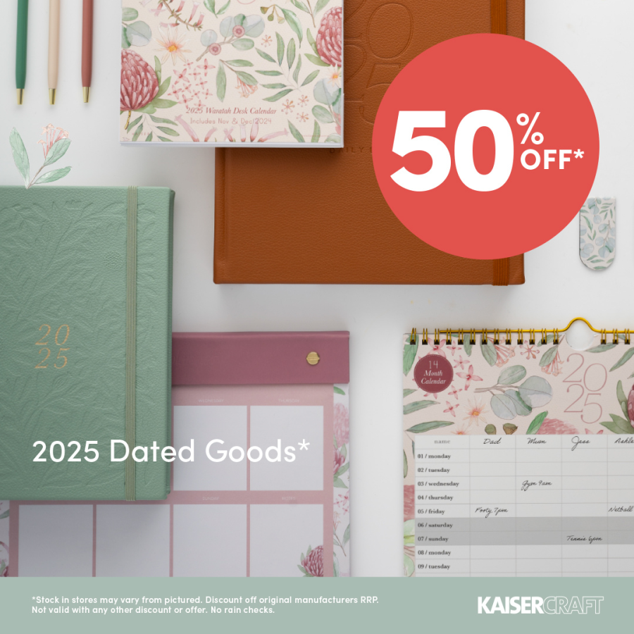 KAISERCRAFT – 50% off Dated Goods