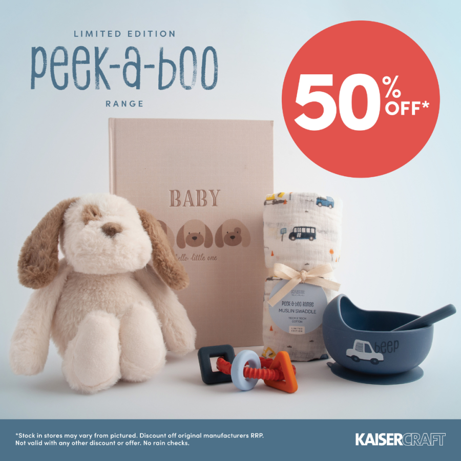 Kaisercraft – Limited Edition Peek-a-Boo range